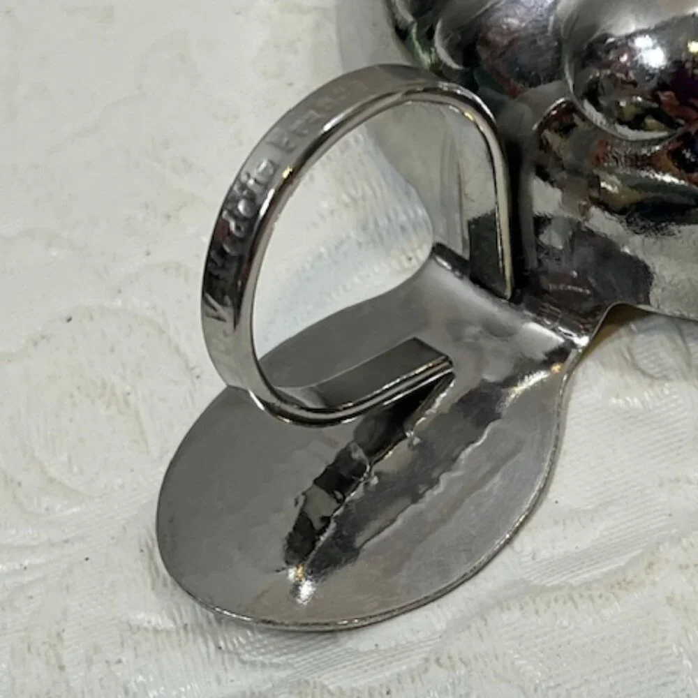 VTG Metal Wine Taster Cup Marché Aux Vins Beaune France 4